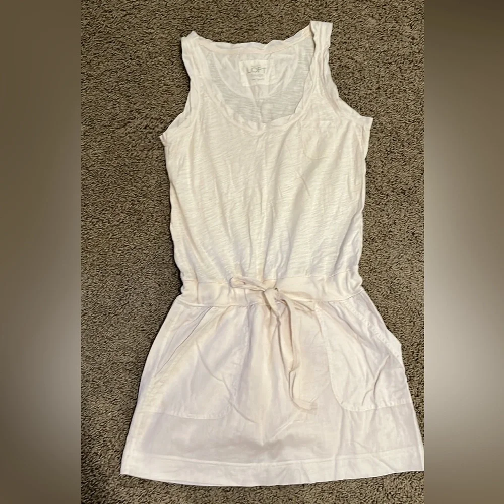 LOFT Drawstring Dress - Picture 1 of 2